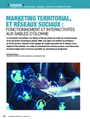 Marketing territorial, et réseaux sociaux : fonctionnement et interactivités aux Sables d'Olonne