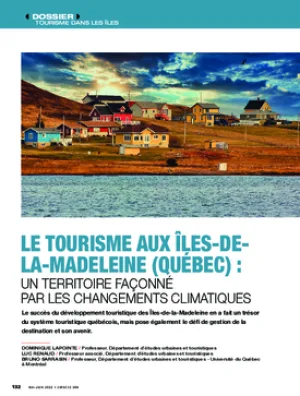 Le tourisme aux îles de la Madeleine (Québec) : un territoire façonné par les changements climatiques