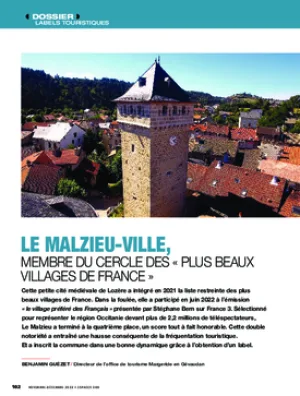 Le Malzieu-Ville, membre du cercle des « plus beaux villages de France »