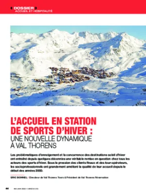 L’accueil en station de sports d’hiver : une nouvelle dynamique à Val Thorens