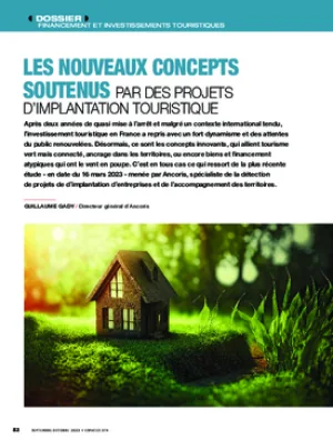 Les nouveaux concepts soutenus par des projets d’implantation touristique