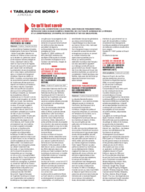 Tableau de bord juridique - septembre 2023