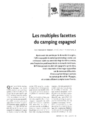 Les multiples facettes du camping espagnol