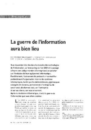 La guerre de l'information aura bien lieu