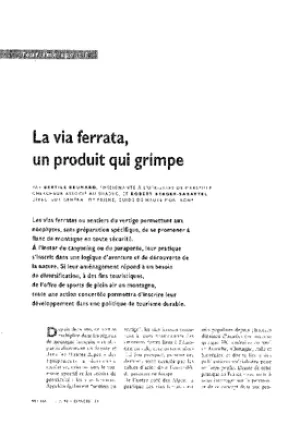 La via ferrata, un produit qui grimpe