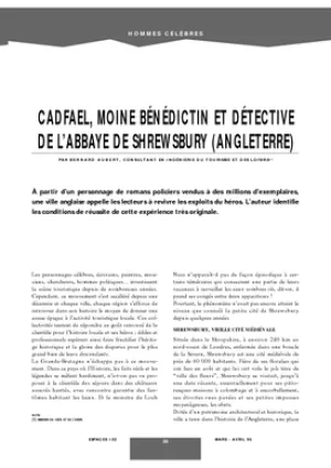 Cadfael, moine bénédictin et détective de l'abbaye de Shrewsbury (Angleterre)