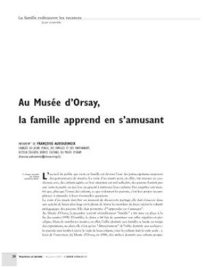 Au Musée d'Orsay, la famille apprend en s'amusant