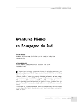 Aventures Mômes en Bourgogne du Sud
