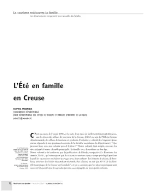 L'été en famille en Creuse