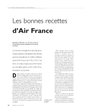 Les bonnes recettes d'Air France