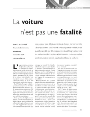 La voiture n'est pas une fatalité