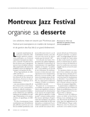 Montreux Jazz Festival organise sa desserte