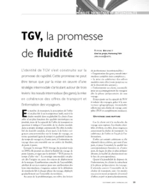 TGV, la promesse de fluidité
