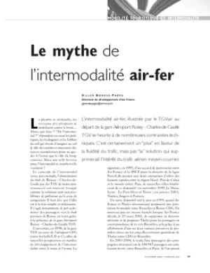 Le mythe de l'intermodalité air-fer