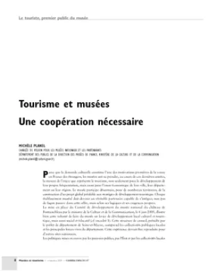 Tourisme et musées. Une coopération nécessaire