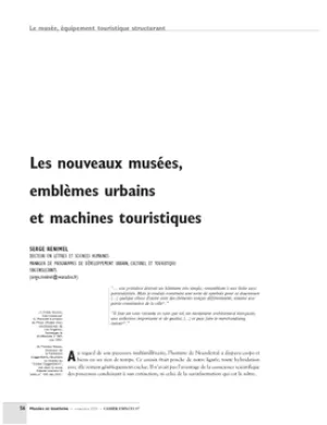 Les nouveaux musées, emblèmes urbains et machines touristiques