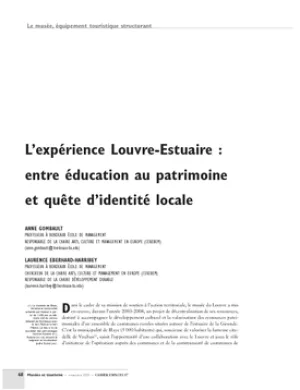 L'expérience Louvre-Estuaire : entre éducation au patrimoine et quête d'identité locale