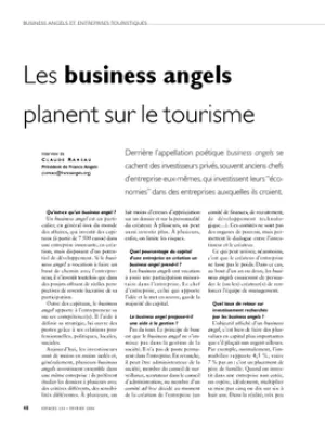 Les business angels planent sur le tourisme. Rencontre avec un business angel. Escursia compte sur ses anges
