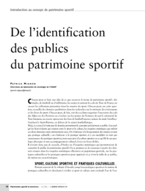 De l'identification des publics du patrimoine sportif