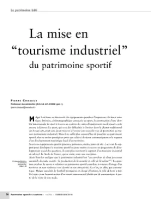 La mise en “tourisme industriel” du patrimoine sportif