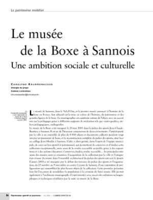 Le musée de la Boxe à Sannois. Une ambition sociale et culturelle