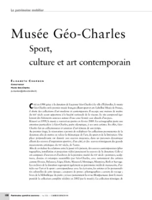 Musée Géo-Charles. Sport, culture et art contemporain