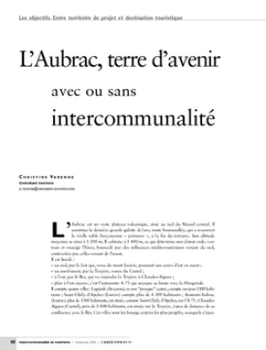 L'Aubrac, terre d'avenir avec ou sans intercommunalité