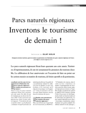 Parcs naturels régionaux. Inventons le tourisme de demain !