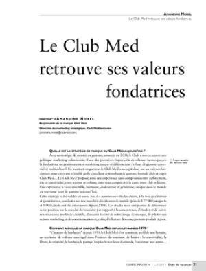 Le Club Med retrouve ses valeurs fondatrices