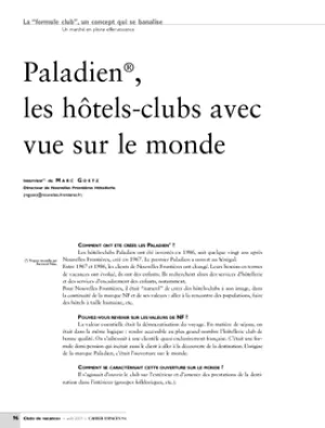 Paladien®, les hôtels-clubs avec vue sur le monde