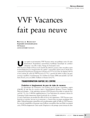 VVF Vacances fait peau neuve