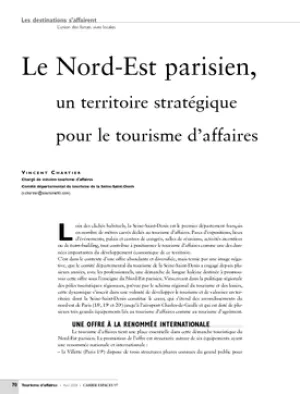Le Nord-Est parisien, un territoire stratégique pour le tourisme d'affaires