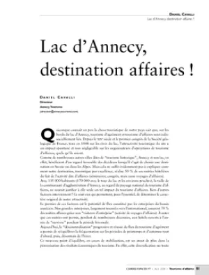 Lac d'Annecy, destination affaires !