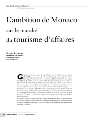 L'ambition de Monaco sur le marché du tourisme d'affaires