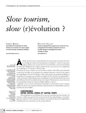 Slow tourism, slow (r)évolution ?