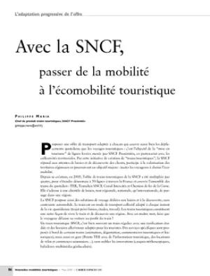 Avec la SNCF, passer de la mobilité à l'écomobilité touristique