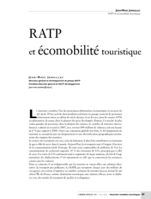 RATP et écomobilité touristique