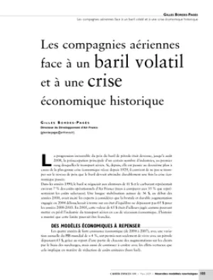 Les compagnies aériennes face à un baril volatil et à une crise économique historique