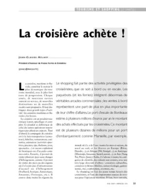 La croisière achète !