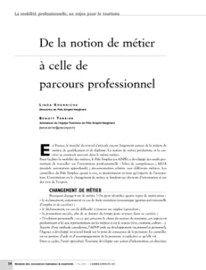 De la notion de métier à celle de parcours professionnel