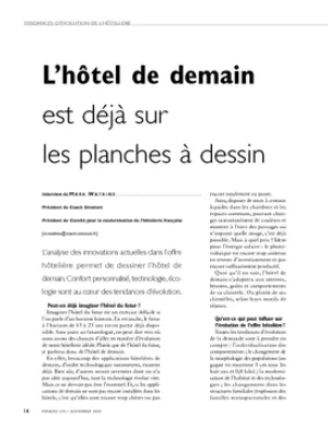 L'hôtel de demain est déjà sur les planches à dessin