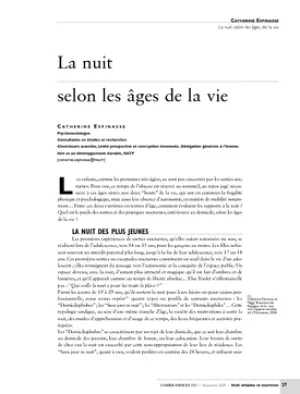 La nuit selon les âges de la vie