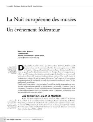 La Nuit européenne des musées. Un Événement fédérateur