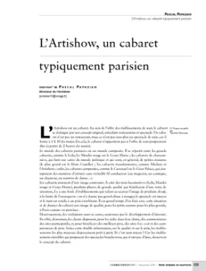 L'Artishow, un cabaret typiquement parisien