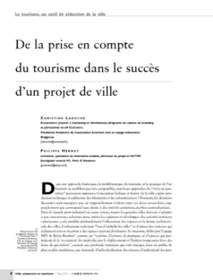 De la prise en compte du tourisme dans le succès d'un projet de ville