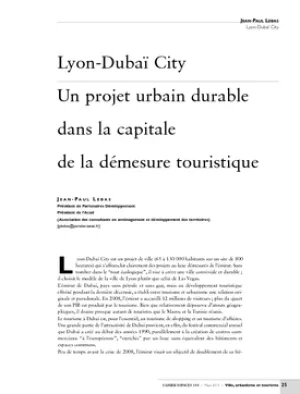 Lyon-Dubaï City. Un projet urbain durable dans la capitale de la démesure touristique