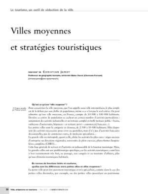 Villes moyennes et stratégies touristiques
