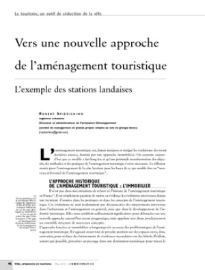 Vers une nouvelle approche de l'aménagement touristique. L'exemple des stations landaises