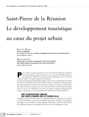 Saint-Pierre de la Réunion. Le développement touristique au cœur du projet urbain