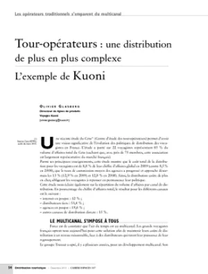 Tour-opérateurs : une distribution de plus en plus complexe. L'exemple de Kuoni